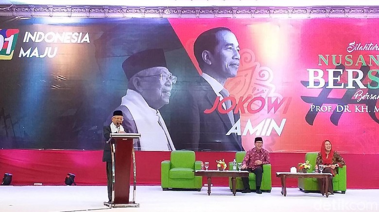Silaturahmi dengan Pendukung di Surabaya, Maruf Bicara 4 Bingkai Kebangsaan Silaturahmi dengan Pendukung di Surabaya, Maruf Bicara 4 Bingkai Kebangsaan