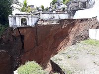 Makam Imogiri yang longsor (Pradita/detikcom)