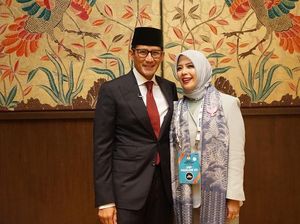 5 Gaya Mpok Nur, Istri Sandiaga di Debat Pilpres: Blazer hingga Jaket Bomber
