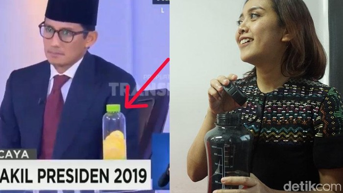 Infused Water Sandiaga Uno Vs Botol Minum Putri Ayuningtyas (Foto: detikHealth) Infused Water Sandiaga Uno Vs Botol Minum Putri Ayuningtyas (Foto: detikHealth)