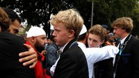 Aksi ini sebagai bentuk simpati dan dukungan untuk muslim Selandia baru. REUTERS/Jorge Silva.