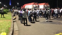 Dua mobil tangki Pertamina dibajak sekitar pukul 05.00 WIB, Senin (18/3/2019).  (Foto: Dok. Serikat Pekerja Awak Mobil Tangki Pertamina)