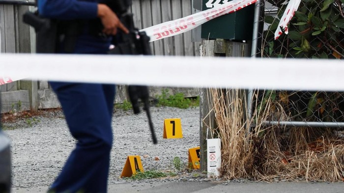 Lokasi penembakan masjid di New Zealand. (Foto: Reuters) Lokasi penembakan masjid di New Zealand. (Foto: Reuters)