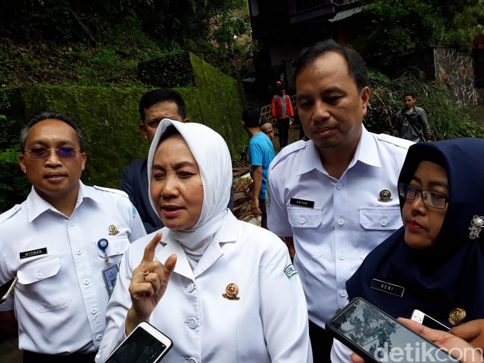 Kepala BMKG, Dwikorita Karnawati di Imogiri, Bantul, Senin (18/3/2019).