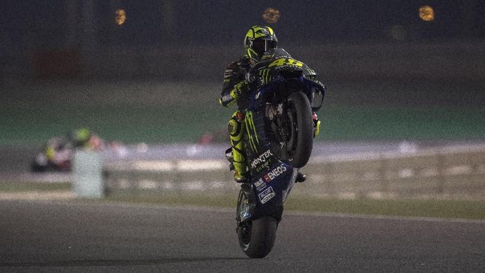 Valentino Rossi finis di posisi kelima pada MotoGP Qatar 2019. (Foto: Mirco Lazzari/Getty Images) Valentino Rossi finis di posisi kelima pada MotoGP Qatar 2019. (Foto: Mirco Lazzari/Getty Images)