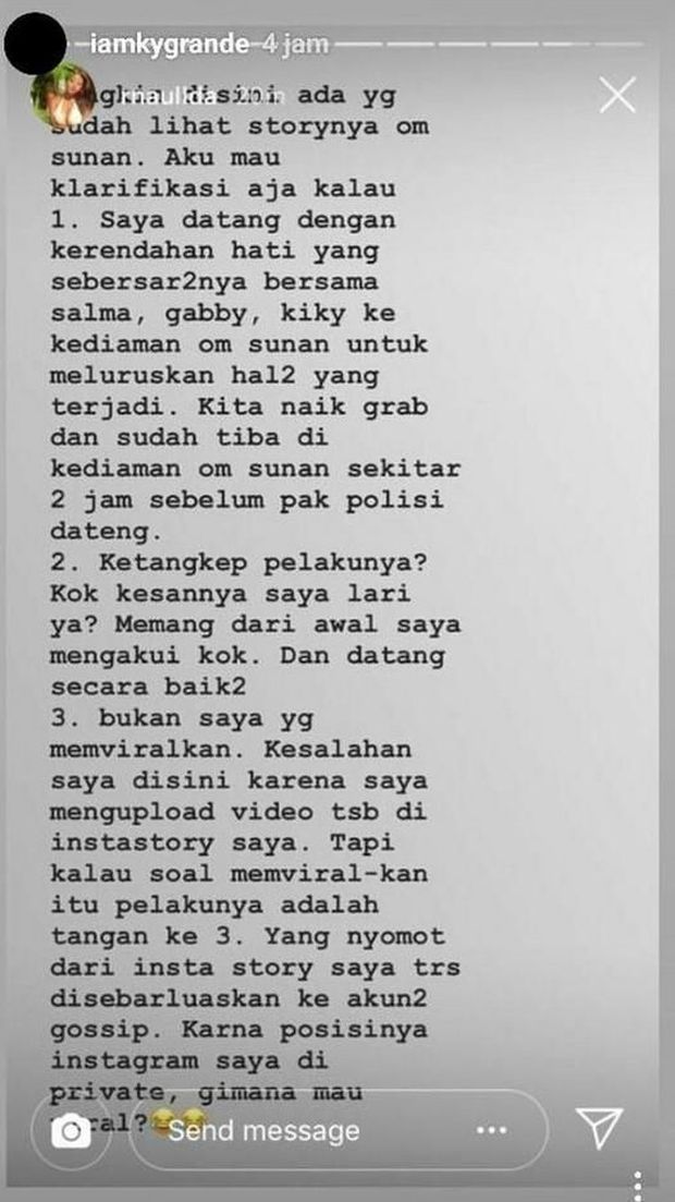 Disebut Pelaku oleh Sunan Kalijaga, Teman Salmafina Keberatan