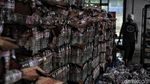 Gudang Air Mineral di PIK Hangus Terbakar