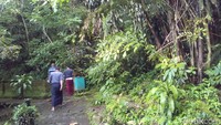 Gunung Muria di Kudus punya destinasi unik. Salah satunya adalah wisata Mata Air Tiga Rasa Rejenu, di Desa Japan, Kecamatan Dawe, Kabupaten Kudus (Akrom Hazami/detikcom)
