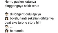 Percakapan khayalan antara dokter dan pasien ini bikin emosi banget ya. (Foto: detikHealth)