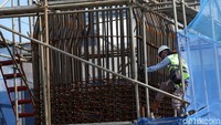 Terdapat 143 tiang dalam pembangunan Tol Becakayu seksi 2A.