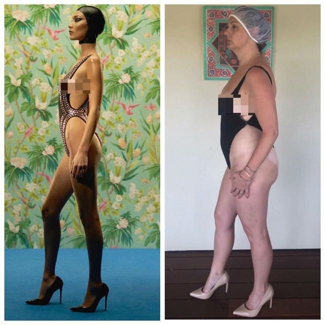 Ia banyak disukai karena suka menyelipkan komentar sarkas pada artis yang ia tiru posenya. Foto: Dok. Instagram @celestebarber