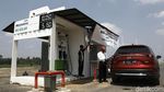 Penampakan SPBU Mini Pertamina di Tol Bakter