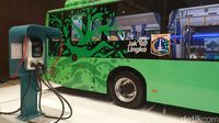 Bus listrik Transjakarta. 