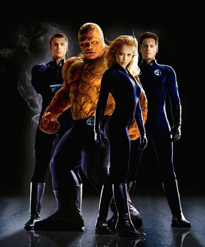 NI-SS1	 The FANTASTIC FOUR are (left to right): Chris Evans (as The Human Torch), Michael Chiklis (The Thing), Jessica Alba (The Invisible Woman) and Ioan Gruffudd (Mr. Fantastic). 
 Photo Credit: Nels Israelson
TM and © 2004 Twentieth Century Fox. All rights reserved. 
Not for sale or duplication. 
Fantastic Four character likenesses TM and © 2004 Marvel Characters, Inc. 		
All rights reserved.