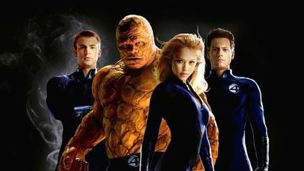 NI-SS1         The FANTASTIC FOUR are (left to right): Chris Evans (as The Human Torch), Michael Chiklis (The Thing), Jessica Alba (The Invisible Woman) and Ioan Gruffudd (Mr. Fantastic).   Photo Credit: Nels IsraelsonTM and © 2004 Twentieth Century Fox.  All rights reserved.  Not for sale or duplication.  Fantastic Four character likenesses TM and © 2004 Marvel Characters, Inc.          All rights reserved.