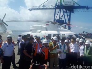 Menhub Cek Proyek Makassar New Port yang Mau Diresmikan Jokowi