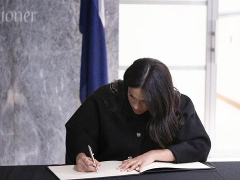 Berpakaian Serba Hitam, Meghan Markle Kunjungi Christchurch di New Zealand