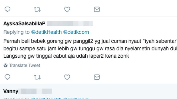 Menunggu pesanan di warung makan kadang-kadang memang menguji kesabaran.