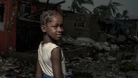 Pemerintah Mozambik mengatakan sekitar 600.000 orang terdampak angin topan dengan kecepatan 170 km per jam di Beira. Josh Estey/Care International via REUTERS.