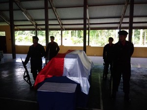 Jenazah Bharada Aldy yang Gugur Ditembak KKB Dibawa ke Nunukan