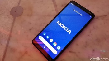 Banderol Rp 2.399.000 menjadi harga Nokia 3.1 Plus di Indonesia. Pre-order sudah dimulai sejak 15 Maret lalu dan berakhir pada 22 Maret. (Foto: Muhamad Imron Rosyadi/detikINET)