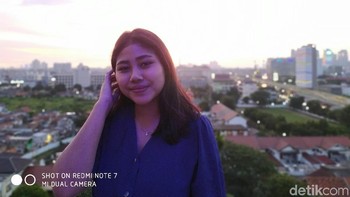 Hasil kamera belakang mode portrait. Foto: Adi Fida Rahman/detikINET