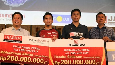 Penghargaan untuk Juara All England 2019