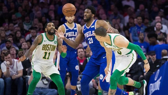 Sixers kalahkan Boston Celtics (Bill Streicher-USA TODAY Sports)