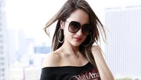 Cinta tengah mempromosikan film terbarunya, Mati Anak. Foto: Asep Syaifullah/detikHOT