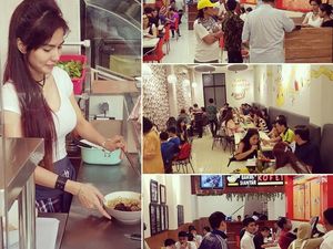 Sensasi Makan Bakmi Kofei Dilayani Cewek Cantik