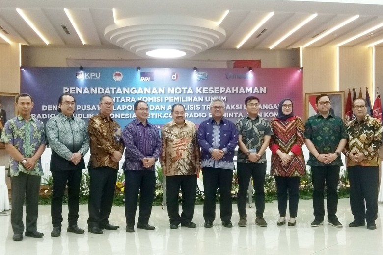 KPU Teken MoU Pemilu Transparan dengan PPATK dan Media KPU Teken MoU Pemilu Transparan dengan PPATK dan Media