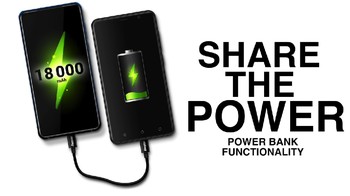 Berkat baterainya, ponsel ini pun mampu jadi donor daya buat perangkat lain walaupun ada pula olok-olok wujudnya jadi kelihatan seperti batu bata. (Foto: Dok. Avenir Telecom via Indiegogo)