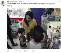 Netizen Heboh Rafathar Dibelikan Es Krim Satu Freezer, Ini Faktanya