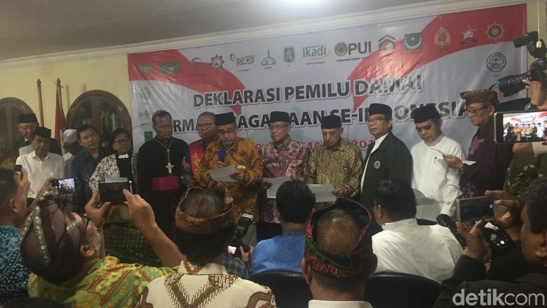 Dihadiri Said Aqil, Ormas Keagamaan Deklarasi Pemilu Damai Dihadiri Said Aqil, Ormas Keagamaan Deklarasi Pemilu Damai