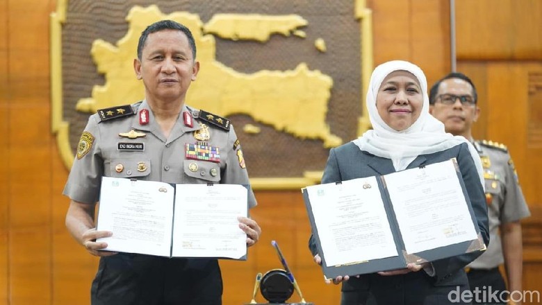 Gandeng Polri, Jatim Siapkan Sekolah Pencetak Taruna di Surabaya Gandeng Polri, Jatim Siapkan Sekolah Pencetak Taruna di Surabaya