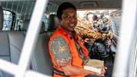 Begini ekspresi Rommy yang sangat murah senyum.