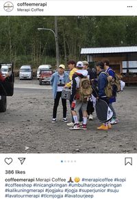 Hari Kedua di Yogya, SuJu & DBSK Nikmati Kopi di Merapi 