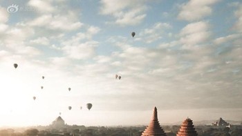 Posisi 2 kategori Architecture diraih Wotold Ziomek. Pemandangan Matahari terbit di Bagan, Myanmar diabadikannya menggunakan Mavic Pro.  Foto: SkyPixel