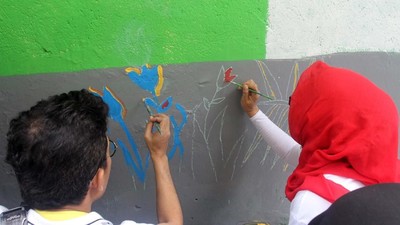 Begini Usaha Menjadikan RW 01 Cikini Jadi Kampung Berwarna