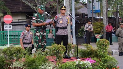 Apel Kesiapan Pengamanan Pemilu 2019 di Pontianak