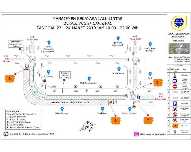 Ada Bekasi Night Carnival, Jl Boulevard Selatan Summarecon Ditutup Besok Ada Bekasi Night Carnival, Jl Boulevard Selatan Summarecon Ditutup Besok