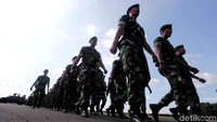 Apel digelar di Pangkalan Udara Halim Perdanakusuma, Jakarta Timur.