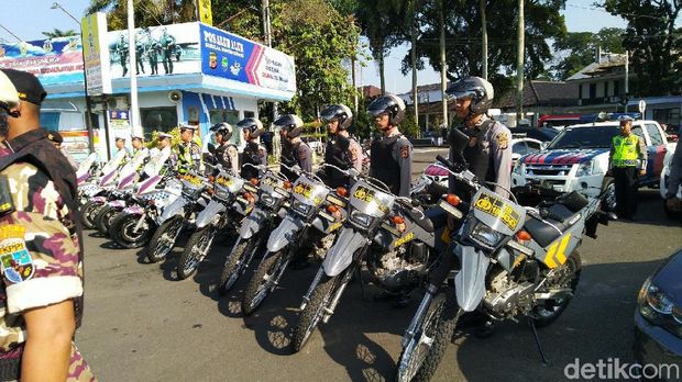 Polisi Awasi Titik Bencana saat Masa Kampanye di Ciamis-Pangandaran