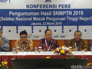 Menristekdikti: 92.331 Peserta SNMPTN 2019 Lolos Seleksi