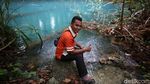 Menikmati Keindahan Telaga Biru di Pulau Mandioli