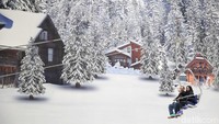 Suasananya dibuat seperti di negara Swiss dengan salju buatan yang tebal (Rachman/detikcom)