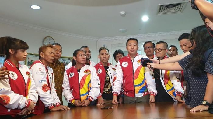 Menpora Imam Nahrawi menerima kunjungan Perbafi (Foto: dok. Kemenpora) Menpora Imam Nahrawi menerima kunjungan Perbafi (Foto: dok. Kemenpora)
