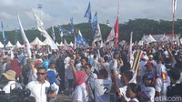 Begini suasana kampanye Prabowo di Lapangan Karebosi Makassar. Foto: Marlinda/detikcom
