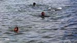 Potret Anak-anak Madopolo Bermain di Laut