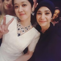 Kemampuan Kim Miso berbahasa Korea, Inggris dan Arab ini membawanya menjadi penerjemah. Dia pun kerap dipanggil sebagai penerjemah untuk wawancara dengan idol grup Korea. Dia pun berkesempatan bertemu dengan Jang Na-ra bintang serial The Last Empress. Foto: Dok. Instagram @kimmiso1194